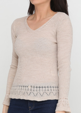Бежевый демисезонный пуловер пуловер Askar Triko