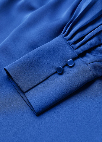 Світло-синя кежуал сукня кльош H&M однотонна