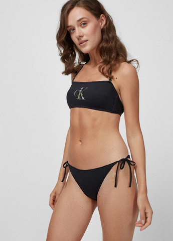 Черные купальные трусики однотонные Calvin Klein