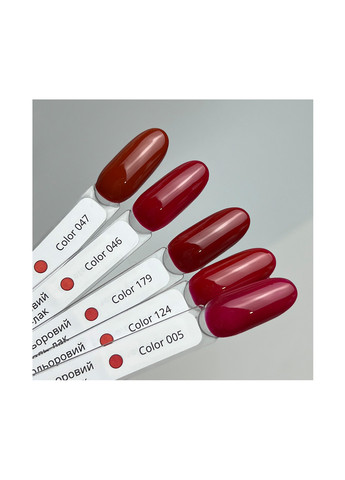 Гель-лак для ногтей, красный 124, 12 мл Izzy (363030600)