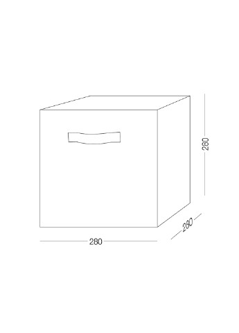 Ящик для зберігання текстильний, 28х28х28 см MVM (255430328)