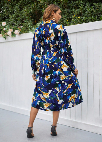 Комбінована кежуал сукня сукня-сорочка SHEIN з малюнком