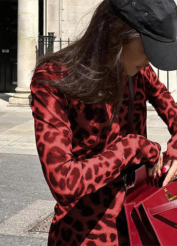 Комбінезон SHEIN комбінезон-шорти леопардовий комбінований кежуал поліестер