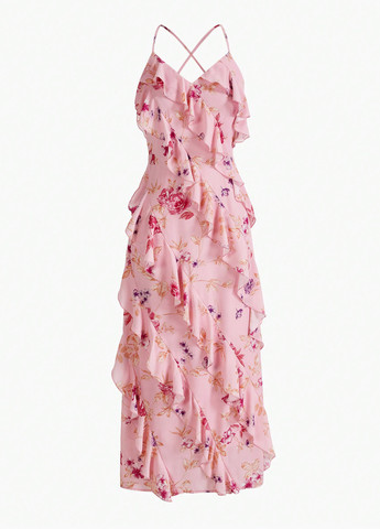 Комбінована кежуал сукня а-силует SHEIN з квітковим принтом