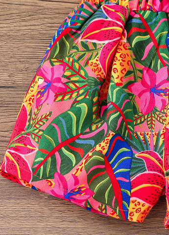 Фуксиновый летний костюм (майка, шорты) SHEIN