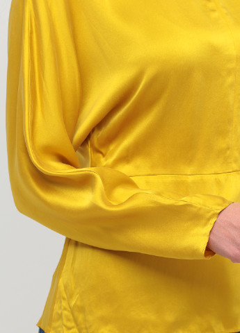 Жёлтая блуза с баской Cos