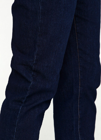 Джинси BRANDTEX COPENHAGEN завужені однотонні темно-сині джинсові