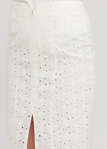 Белая кэжуал однотонная юбка Angel карандаш