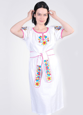 Платье вышиванка с кружевом Egostyle (252537024)