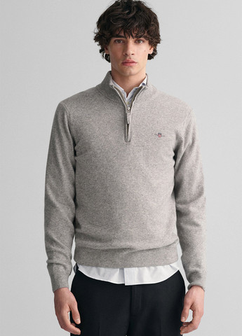 Серый зимний свитер Gant