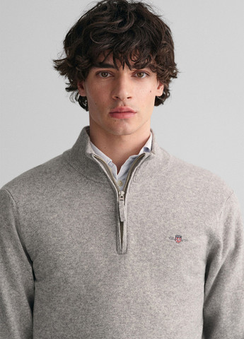 Серый зимний свитер Gant