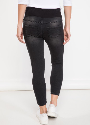 Черные демисезонные скинни джинсы для беременных DeFacto