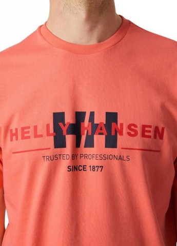 Персиковая футболка 53763-284 Helly Hansen RWB Graphic T-Shirt