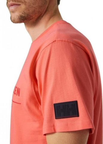 Персиковая футболка 53763-284 Helly Hansen RWB Graphic T-Shirt