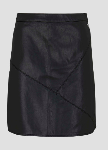 Черная кэжуал однотонная юбка Tom Tailor