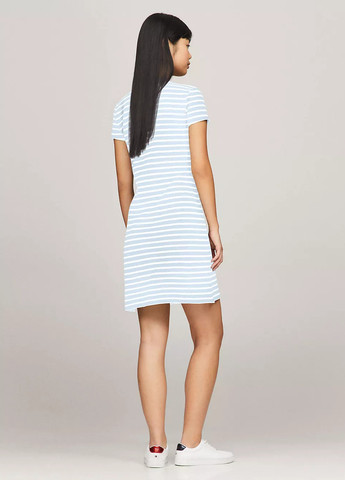 Блакитна кежуал сукня поло Tommy Hilfiger в смужку