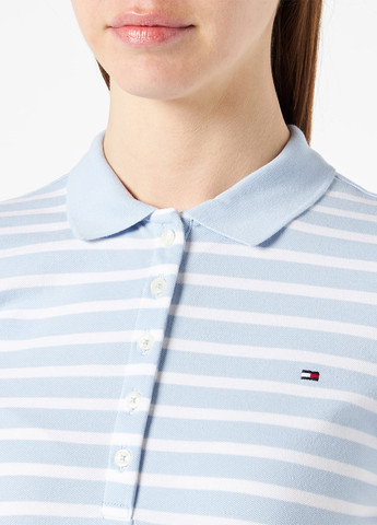 Блакитна кежуал сукня поло Tommy Hilfiger в смужку