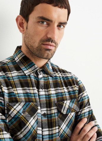 Серая кэжуал рубашка в клетку C&A