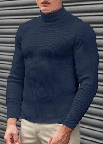 Синий демисезонный свитер SHEIN