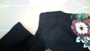 Черный женский жакет DeFacto с цветочным узором - демисезонный