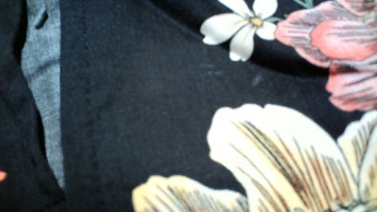 Черный женский жакет DeFacto с цветочным узором - демисезонный
