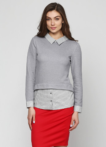 Світло-сірий демісезонний светр джемпер Alvina