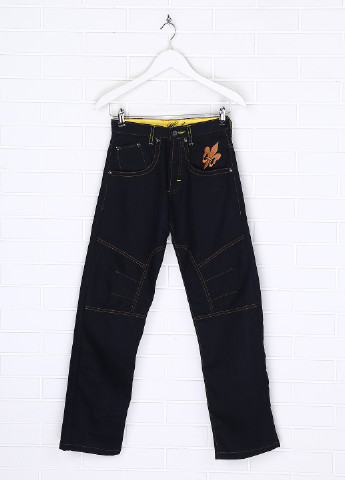 Черные демисезонные прямые джинсы Henleys