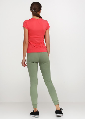 Оливково-зеленые спортивные демисезонные зауженные брюки Max Store