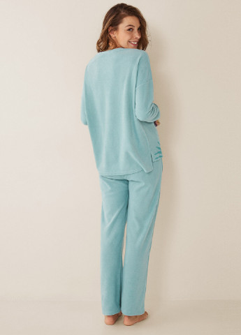 Голубая всесезон пижама (лонгслив, брюки) свитшот + брюки Women'secret