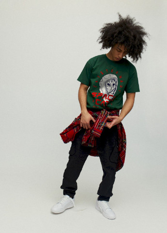 Темно-зелена футболка чоловіча YAPPI