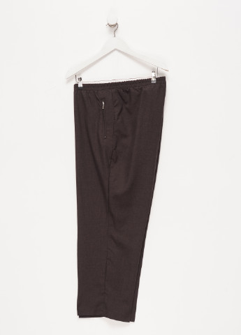 Темно-коричневые кэжуал демисезонные прямые брюки Long Island