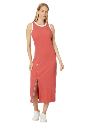 Червона кежуал сукня сукня-майка Tommy Hilfiger однотонна