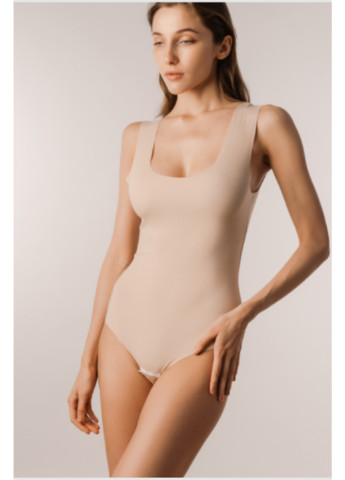 Боді на широких бретелях Leticia бежеве laser cut L014bl Luna (254432319)