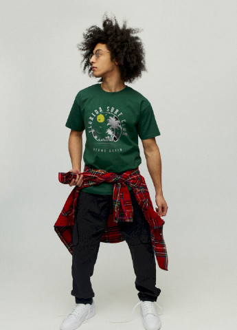 Темно-зелена футболка чоловіча YAPPI