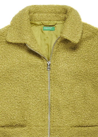 Оливковое демисезонное Пальто без капюшона United Colors of Benetton