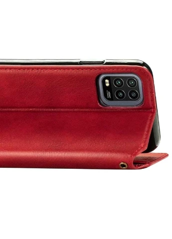 Кожаный чехол книжка Cubic (PU) для Xiaomi Mi 10 Lite Красный (is_00000037899_3) Getman (237825240)