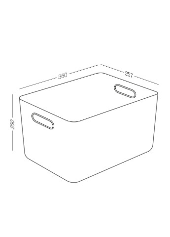 Ящик для хранения с крышкой, 36х25,7х25 см MVM (239067465)