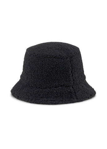 Панама Winter Bucket Hat Puma однотонная чёрная спортивная полиэстер