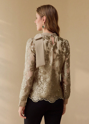 Золотистая блуза SHEIN