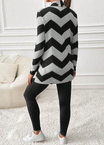 Комбинированный демисезонный комплект для беременных (кардиган, леггинсы) SHEIN