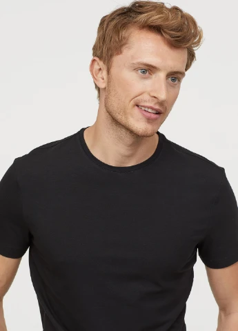 Чорна футболка H&M