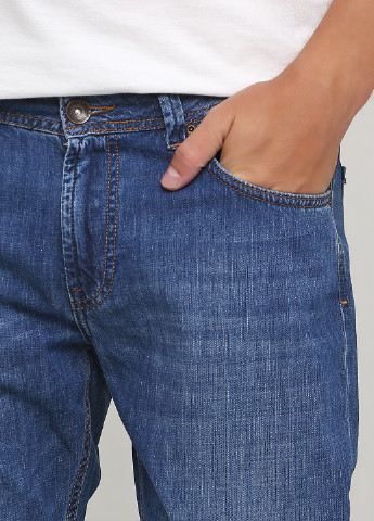 Синие летние прямые джинсы Madoc