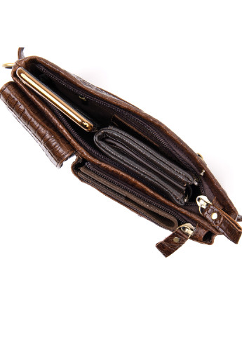 Чоловіча шкіряна бананка 22,8х13,3х2 см Vintage (232989696)