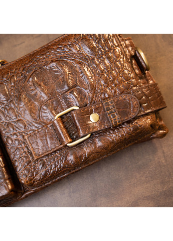 Чоловіча шкіряна бананка 22,8х13,3х2 см Vintage (232989696)