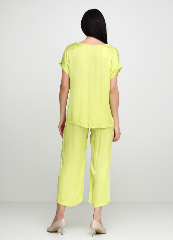Салатовый демисезонный комплект (блуза, брюки) New Collection