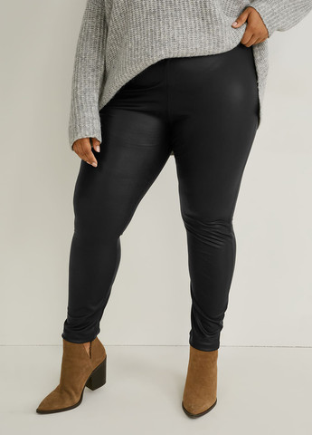 Черные демисезонные леггинсы C&A