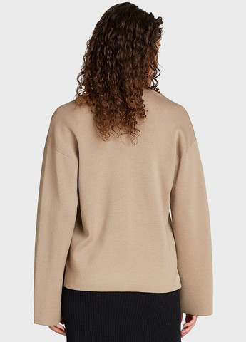 Бежевый зимний пуловер пуловер Calvin Klein