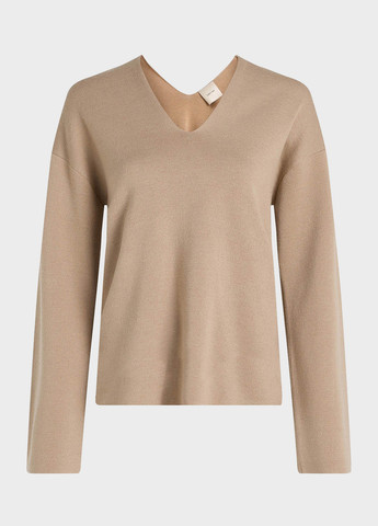 Бежевый зимний пуловер пуловер Calvin Klein