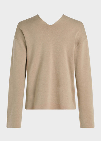 Бежевый зимний пуловер пуловер Calvin Klein