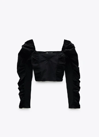 Чёрная блуза Zara